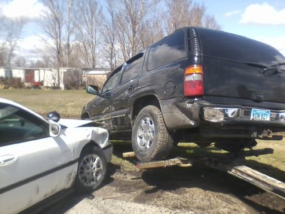 Black SUV driven by Michael Foley
Gary Rogers, KFGO News Black SUV driven by Michael Foley
Gary Rogers, KFGO News