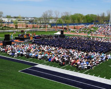 Hope College Commencement Ceremony at Ray & Sue Smith Stadium (photo courtesy Hope College) Hope College Commencement Ceremony at Ray & Sue Smith Stadium (photo courtesy Hope College)