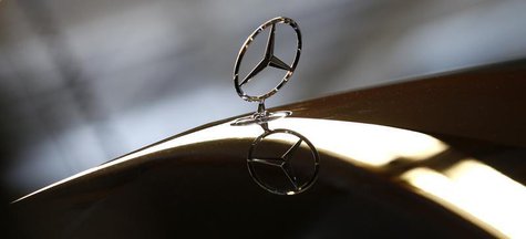 An emblem of German car Mercedes-Benz is pictured at the production line of the Mercedes-Benz S-class in Sindelfingen near Stuttgart January An emblem of German car Mercedes-Benz is pictured at the production line of the Mercedes-Benz S-class in Sindelfingen near Stuttgart January