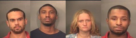 left to right:
Cody Thompson,
Marteail D. Brewer,
Amber Marie Reynolds,
Damien Tyler left to right:
Cody Thompson,
Marteail D. Brewer,
Amber Marie Reynolds,
Damien Tyler