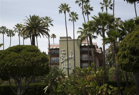 The Beverly Hills Hotel, which is owned by the Sultan of Brunei, is seen during a protest over Brunei's strict sharia law penal code in Beve The Beverly Hills Hotel, which is owned by the Sultan of Brunei, is seen during a protest over Brunei's strict sharia law penal code in Beve