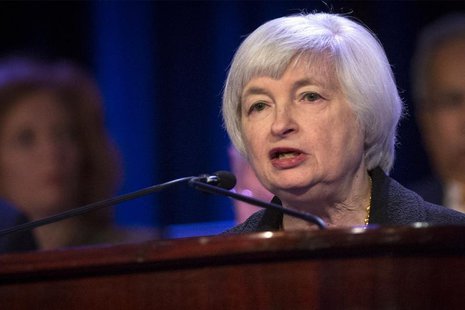 U.S. Federal Reserve chair Janet Yellen speaks to the Economic Club of New York in New York April 16, 2014. REUTERS/Brendan McDermid U.S. Federal Reserve chair Janet Yellen speaks to the Economic Club of New York in New York April 16, 2014. REUTERS/Brendan McDermid