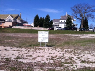 The location where a proposed apartment building may be built in downtown Sheboygan. The location where a proposed apartment building may be built in downtown Sheboygan.