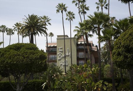 The Beverly Hills Hotel, which is owned by the Sultan of Brunei, is seen during a protest over Brunei's strict sharia law penal code in Beve The Beverly Hills Hotel, which is owned by the Sultan of Brunei, is seen during a protest over Brunei's strict sharia law penal code in Beve