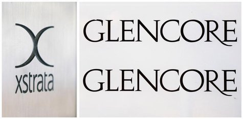 A combination photo shows the logo of Glencore (R) in front of the company's headquarters in the Swiss town of Baar and the logo of Swiss mi A combination photo shows the logo of Glencore (R) in front of the company's headquarters in the Swiss town of Baar and the logo of Swiss mi