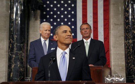 U.S. President Barack Obama smiles as he arrives to deliver his State of the Union speech on Capitol Hill in Washington January 28, 2014. RE U.S. President Barack Obama smiles as he arrives to deliver his State of the Union speech on Capitol Hill in Washington January 28, 2014. RE