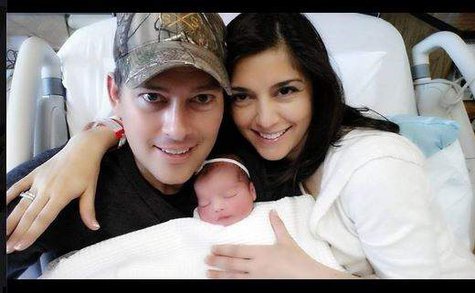 Sean and Rachel Campos Duffy show off their new daughter in a photo they sent by Twitter 5/7/14. Sean and Rachel Campos Duffy show off their new daughter in a photo they sent by Twitter 5/7/14.