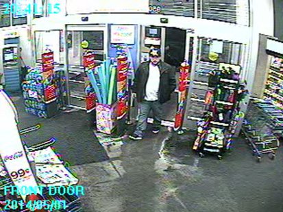 This image shows one of the suspects in the theft of a donation jar from Walgreens on S. Koeller St. in Oshkosh, May 1, 2014. (Photo from: Oshkosh Police Department). This image shows one of the suspects in the theft of a donation jar from Walgreens on S. Koeller St. in Oshkosh, May 1, 2014. (Photo from: Oshkosh Police Department).