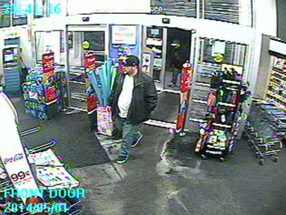 This image shows one of the suspects in the theft of a donation jar from Walgreens on S. Koeller St. in Oshkosh, May 1, 2014. (Photo from: Oshkosh Police Department). This image shows one of the suspects in the theft of a donation jar from Walgreens on S. Koeller St. in Oshkosh, May 1, 2014. (Photo from: Oshkosh Police Department).