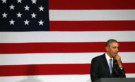 U.S. President Barack Obama pauses as he speaks at a DNC fund raiser in San Jose May 8, 2014. REUTERS/Kevin Lamarque U.S. President Barack Obama pauses as he speaks at a DNC fund raiser in San Jose May 8, 2014. REUTERS/Kevin Lamarque