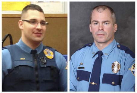 Alaska State Troopers Sergeant Patrick "Scott" Johnson (R) and Gabriel "Gabe" Rich are seen in this combination picture made of undated hand Alaska State Troopers Sergeant Patrick "Scott" Johnson (R) and Gabriel "Gabe" Rich are seen in this combination picture made of undated hand