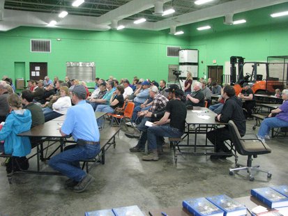 Crowd attends railroad issues meeting at Junction City National Guard Armory 5/8/14
Crowd attends railroad issues meeting at Junction City National Guard Armory 5/8/14