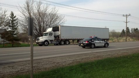 Appleton police say a man has died after being hit by a semitruck on E. Northland Ave. on Monday, May 12, 2014. (Photo from: FOX 11). Appleton police say a man has died after being hit by a semitruck on E. Northland Ave. on Monday, May 12, 2014. (Photo from: FOX 11).