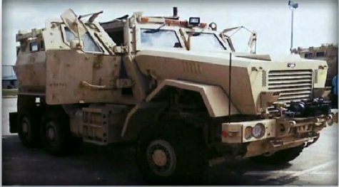 Photo of the surplus military vehicle acquired by the Neenah Police Department. (Photo from: FOX 11/YouTube). Photo of the surplus military vehicle acquired by the Neenah Police Department. (Photo from: FOX 11/YouTube).