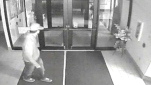 Suspect in Grace Lutheran Church and School burglary seen on surveillance video. (Photo from: Oshkosh Police Department). Suspect in Grace Lutheran Church and School burglary seen on surveillance video. (Photo from: Oshkosh Police Department).
