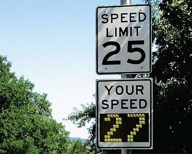 Your speed sign file photo Your speed sign file photo