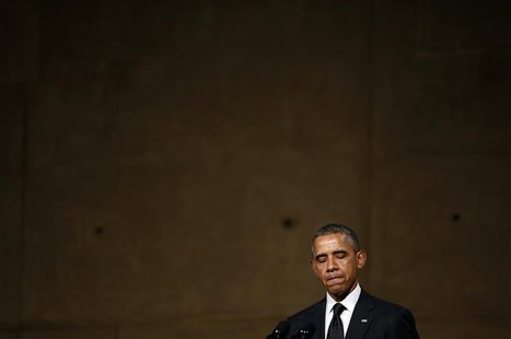 U.S. President Barack Obama speaks during the opening of the National September 11 Memorial Museum in New York May 15, 2014. REUTERS/Kevin L U.S. President Barack Obama speaks during the opening of the National September 11 Memorial Museum in New York May 15, 2014. REUTERS/Kevin L