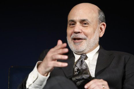 U.S. Federal Reserve Chairman Ben Bernanke sits for an onstage interview at the National Economists Club annual dinner at the U.S. Chamber o U.S. Federal Reserve Chairman Ben Bernanke sits for an onstage interview at the National Economists Club annual dinner at the U.S. Chamber o