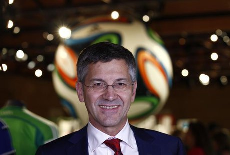 Herbert Hainer, chief executive officer of Adidas, the world's second largest sports apparel firm, arrives for the company annual general me Herbert Hainer, chief executive officer of Adidas, the world's second largest sports apparel firm, arrives for the company annual general me