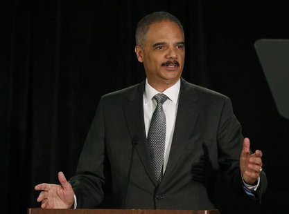 United States Attorney General Eric Holder speaks at the National Association of Attorneys General in Washington May 5, 2014. REUTERS/Gary C United States Attorney General Eric Holder speaks at the National Association of Attorneys General in Washington May 5, 2014. REUTERS/Gary C