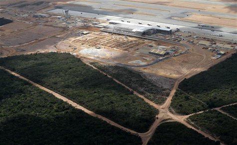 An aerial view shows the new Sao Goncalo do Amarante international airport, built in preparation for increased traffic during the 2014 socce An aerial view shows the new Sao Goncalo do Amarante international airport, built in preparation for increased traffic during the 2014 socce