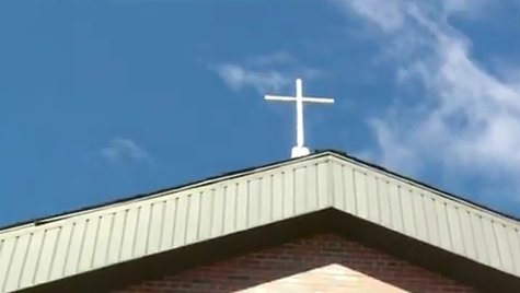 St. Joseph Church on 12th Avenue in Green Bay has approved a deal to build a cell tower. (Photo from: FOX 11/YouTube). St. Joseph Church on 12th Avenue in Green Bay has approved a deal to build a cell tower. (Photo from: FOX 11/YouTube).