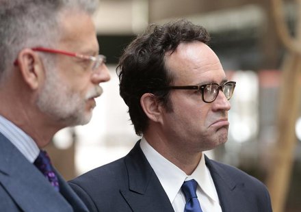 Actor Jason Patric (R) and his attorney Fred Silberberg (L) speak following a custody hearing at the 2nd District Court of Appeals in Los An Actor Jason Patric (R) and his attorney Fred Silberberg (L) speak following a custody hearing at the 2nd District Court of Appeals in Los An