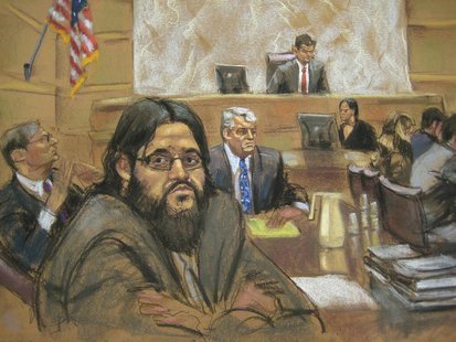 Adis Medunjanin is shown reacting to his guilty verdict in this courtroom sketch in Brooklyn federal court in New York, May 1, 2012. REUTERS Adis Medunjanin is shown reacting to his guilty verdict in this courtroom sketch in Brooklyn federal court in New York, May 1, 2012. REUTERS