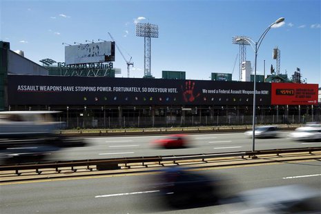 A sign along the Massachusetts Turnpike in Boston May 20, 2014. REUTERS/Brian Snyder A sign along the Massachusetts Turnpike in Boston May 20, 2014. REUTERS/Brian Snyder