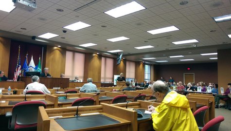 A view of the city council chambers during Monday's Green Bay Advisory Committee meeting on Walmart. (Copyright Midwest Communications, Inc.) A view of the city council chambers during Monday's Green Bay Advisory Committee meeting on Walmart. (Copyright Midwest Communications, Inc.)