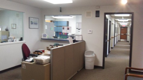 Reception area and offices Reception area and offices