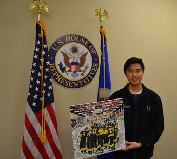 Nate Choi and his "Topper Hockey Pride" Nate Choi and his "Topper Hockey Pride"