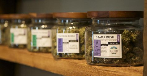 Marijuana-based products are displayed at the "Oregon's Finest" medical marijuana dispensary in Portland, Oregon April 8, 2014. REUTERS/Stev Marijuana-based products are displayed at the "Oregon's Finest" medical marijuana dispensary in Portland, Oregon April 8, 2014. REUTERS/Stev