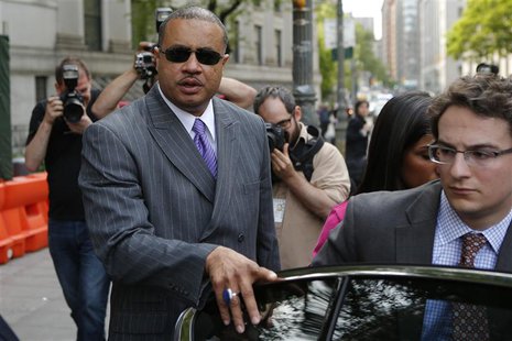 Former New York State Assemblyman Eric Stevenson (L) gets into his car as he leaves the Manhattan Federal Court in New York May 21, 2014. RE Former New York State Assemblyman Eric Stevenson (L) gets into his car as he leaves the Manhattan Federal Court in New York May 21, 2014. RE