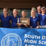 The Knight golfers had a record setting state tournament capped off by winning the team title and placing 4 individuals in the top 10. Image credit: SDPB The Knight golfers had a record setting state tournament capped off by winning the team title and placing 4 individuals in the top 10. Image credit: SDPB