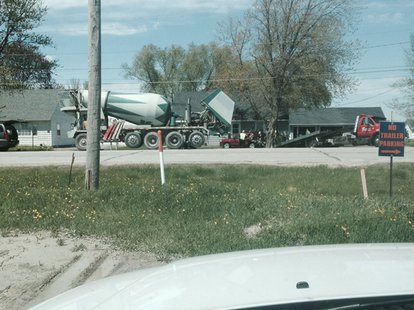 A car and a cement truck were involved in a crash in Grand Chute on Wednesday, May 21, 2014. (Photo from: FOX 11). A car and a cement truck were involved in a crash in Grand Chute on Wednesday, May 21, 2014. (Photo from: FOX 11).
