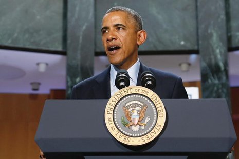 U.S. President Barack Obama delivers remarks at the National Baseball Hall of Fame in Cooperstown, New York, May 22, 2014. REUTERS/Jonathan U.S. President Barack Obama delivers remarks at the National Baseball Hall of Fame in Cooperstown, New York, May 22, 2014. REUTERS/Jonathan