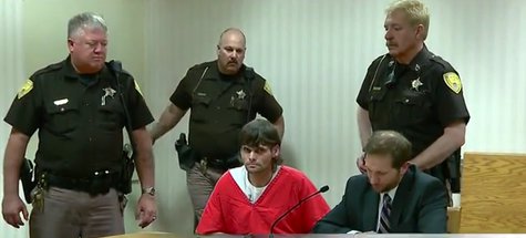 James Parchem makes his initial court appearance on charges of making meth in a Grand Chute hotel. (Photo from: FOX 11/Youtube). James Parchem makes his initial court appearance on charges of making meth in a Grand Chute hotel. (Photo from: FOX 11/Youtube).