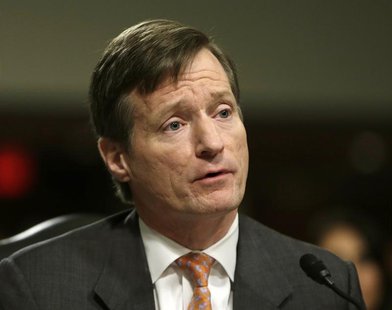 Credit Suisse CEO Brady Dougan testifies before the Senate Homeland and Governmental Affairs Investigations Subcommittee on Capitol Hill in Credit Suisse CEO Brady Dougan testifies before the Senate Homeland and Governmental Affairs Investigations Subcommittee on Capitol Hill in
