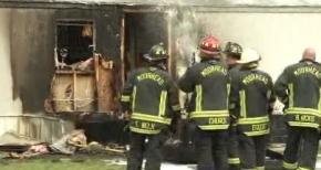 Moorhead Firefighters at the scene of a fire in Greenwood Mobile Home Park Moorhead Firefighters at the scene of a fire in Greenwood Mobile Home Park
