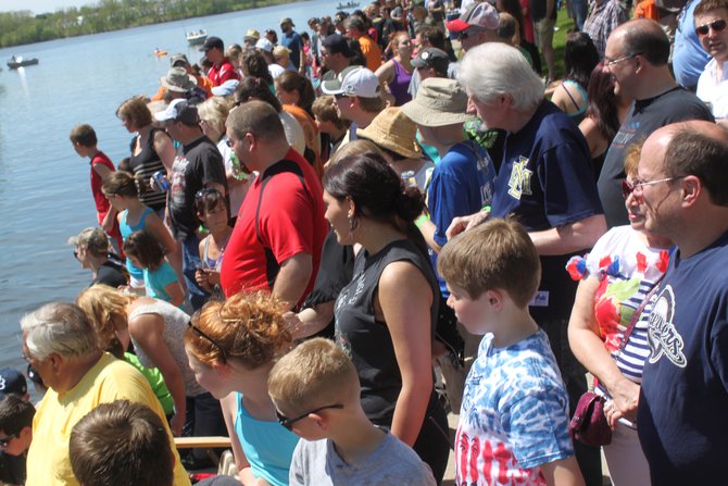 Murphy, Katie & Nick hosted the Redneck Regatta cardboard boat race at Celebrate De Pere 2014