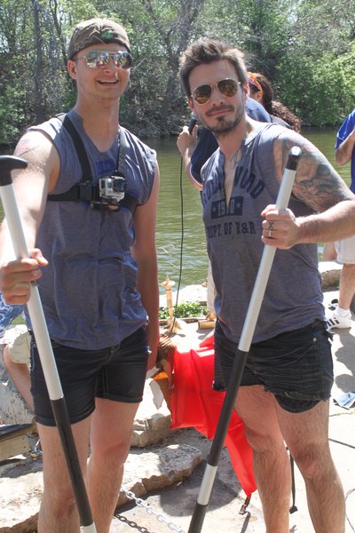 Murphy, Katie & Nick hosted the Redneck Regatta cardboard boat race at Celebrate De Pere 2014