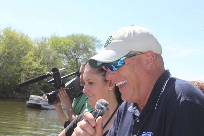 Murphy, Katie & Nick hosted the Redneck Regatta cardboard boat race at Celebrate De Pere 2014