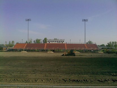 Renovation work being done on Moorhead High School's track and field Renovation work being done on Moorhead High School's track and field