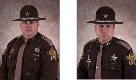 Deputy Brent Hall left
Deputy Rory Leech right Deputy Brent Hall left
Deputy Rory Leech right