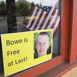 A sign of support of Army Sergeant Bowe Bergdahl is seen in Hailey, Idaho June 1, 2014.
REUTERS/Patrick Sweeney A sign of support of Army Sergeant Bowe Bergdahl is seen in Hailey, Idaho June 1, 2014.
REUTERS/Patrick Sweeney