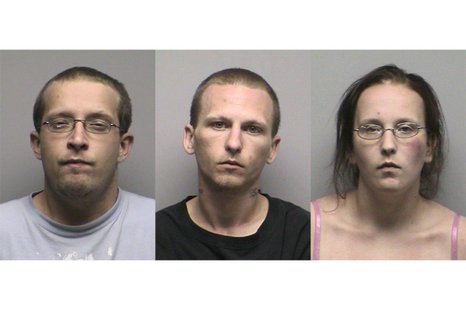 From left to right: Joseph Anderson, Nicholas Block, and Ashley Van Norman (Photo from: Oconto County Jail). From left to right: Joseph Anderson, Nicholas Block, and Ashley Van Norman (Photo from: Oconto County Jail).