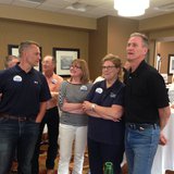 Governor Dennis Daugaard watches election returns with supporters. Daugaard was projected as the winner in the Republican race for South Dakota governor. - KELO file photo Governor Dennis Daugaard watches election returns with supporters. Daugaard was projected as the winner in the Republican race for South Dakota governor. - KELO file photo