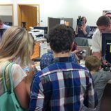 Same-sex couples apply for marriage licenses at the Brown County Clerk's Office in Green Bay, June 9, 2014. (Photo from: FOX 11). Same-sex couples apply for marriage licenses at the Brown County Clerk's Office in Green Bay, June 9, 2014. (Photo from: FOX 11).