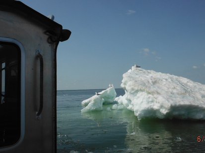 Iceberg on Lake Superior (6-6-14) DNR photo Iceberg on Lake Superior (6-6-14) DNR photo